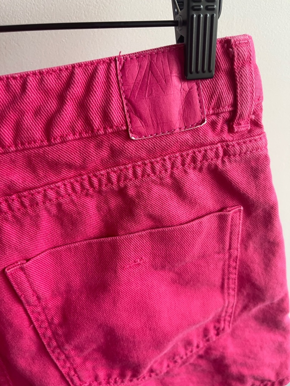 Zara Pink Cotton Wrap Front Skort Skirt Shorts Size M Barbiecore Y2K Asymetrical - Picture 5 of 11